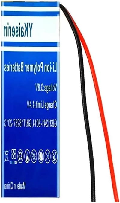 Oplaadbare Batterij - Vervangende Batterij Koptelefoon - Bluetooth Headset Gebruik - Hoge Capaciteit 260mAh - 1 Batterij Eenheid