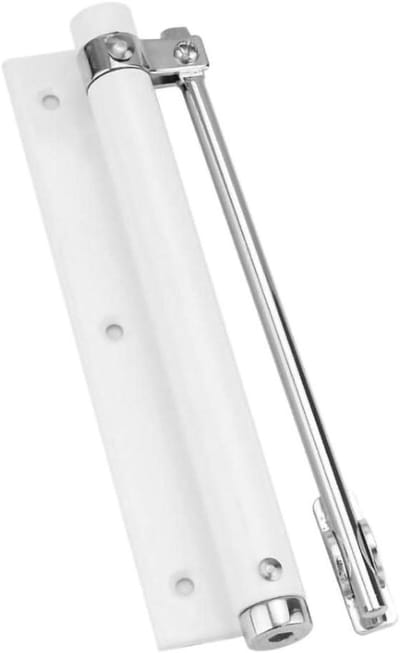 Automatische Deursluiter - Zelfsluitend Scharnier - Deuren Sluiten - Verstelbare Veersterkte - 180x165x53mm - Wit