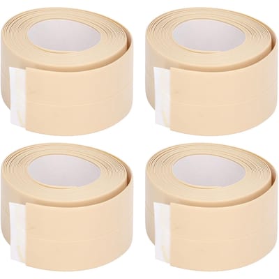4 stuks Keukenkitstrip PVC Waterdicht Zelfklevende Afdichtingstape voor Badkamergootsteen white