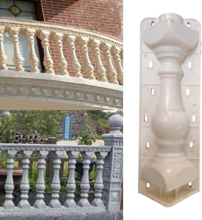 Set van 2 Europese Romeinse Kolomvormen voor Betonnen Plafonds, Tuinbalustrades en Decoratieve Hekken