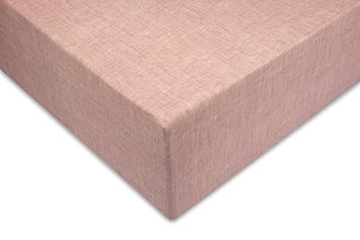 Zohome Lino Hoeslaken - Eenpersoons - Katoen - 90x210-220cm - Roze