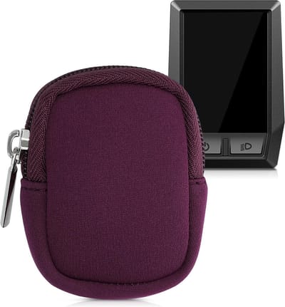 kwmobile hoesje voor e-bike display - Waterdichte display cover elektrische fiets - Van neopreen in braam