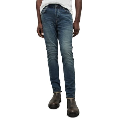 AllSaints Ronnie Indigo Maat: W28L32 | Slim Jeans Outlet | Heren | Blauw