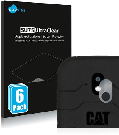 Savvies - Screenprotector voor Caterpillar Cat S42 (ALLEEN Camera Lens) - Folie Beschermfolie transparant 6 Stuks
