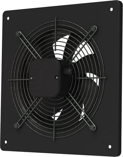 Axiale Ventilator - Buisventilator - Lucht Verplaatsen - Stille Werking - 250 mm - Zwart