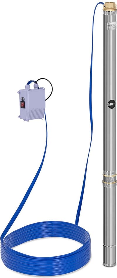 hillvert Dompelpomp - 70 mm / 2,75'' - 3800 l/h - 750 W - 20 m kabel / 85 m opvoerhoogte - RVS 10060172