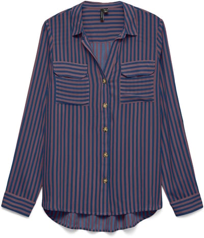 VERO MODA - VMBUMPY L/S SHIRT NEW WVN NOOS - Dames - Blouses