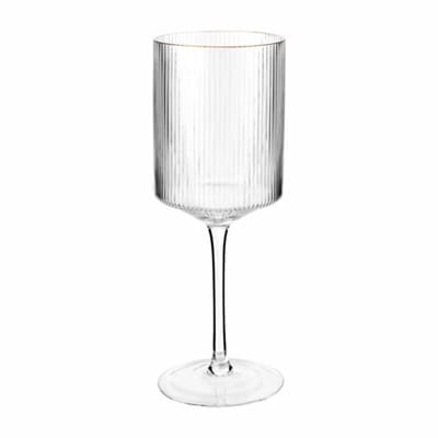 Wijnglas vtwonen with Gold Rim Clear 400 ml (Set van 4)
