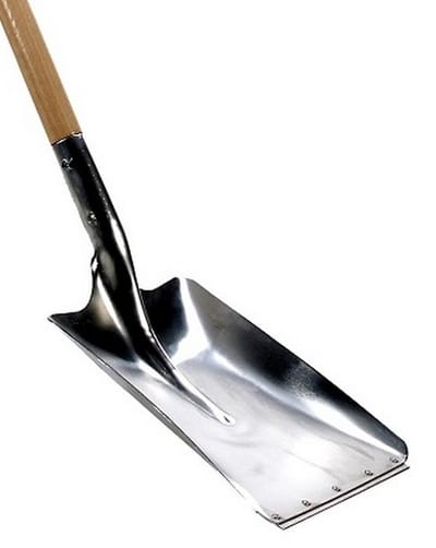 Talen Tools – Ballastschop – Karlstad – Aluminium – Met slijtstrip – Essenhouten steel – 85 cm