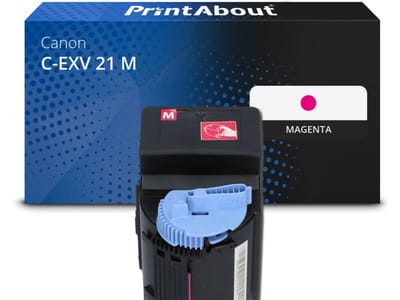 PrintAbout huismerk Toner C-EXV 21 M Magenta Geschikt voor Canon