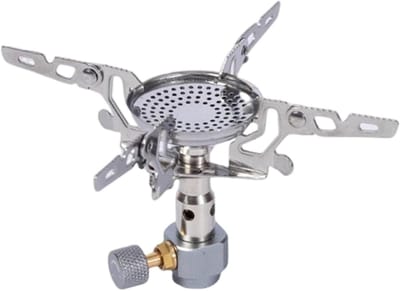 Camping Branders - Draagbare Kookplaat - Buiten Koken - Hoge Output 3300W - Stabiliserende Base - Zilver