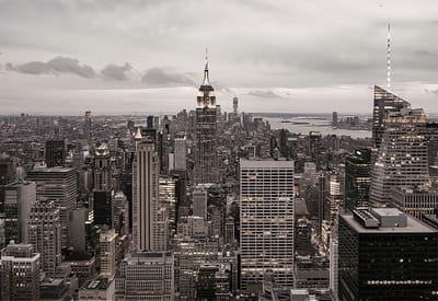 Ter Halle - Glasschilderij - Manhattan NYC - 120x160 cm