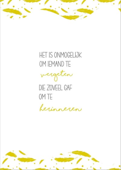 Set van 6 luxe condoleancekaarten met sluitstickers en metallic gouden enveloppen