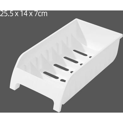 1PC Koolstofstaal Kastplanken Borden en Schalen Opbergrek Kommen Kopjes Rek Multifunctionele Organizer Keukenbenodigdheden Houder white