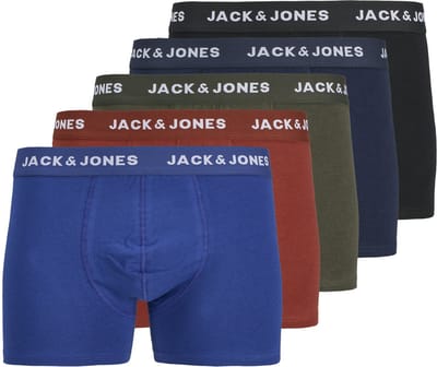 JACK & JONES - JACHUEY TRUNKS 5 PACK NOOS Heren Onderbroek
