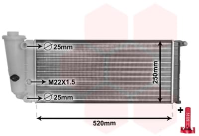 Van Wezel - RADIATOR VOOR FIAT PANDA 1980-2002 RA291169VWAN