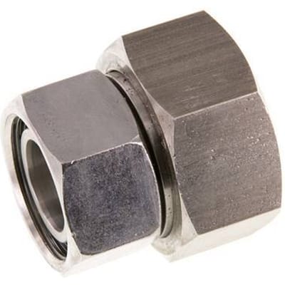 28L & 35L RVS Rechte met Draaidoorvoer 160bar FKM O-ring en Afdichtconus ISO 8434-1