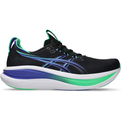 ASICS Gel-Nimbus 28 - Hardloopschoenen - Zwart/Paars/Groen - 43 1/2