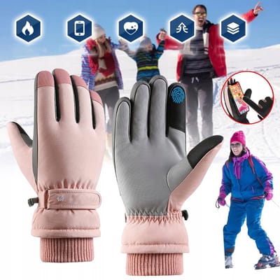Warme winterhandschoenen, waterdicht, winddicht voor fietsen en skiën