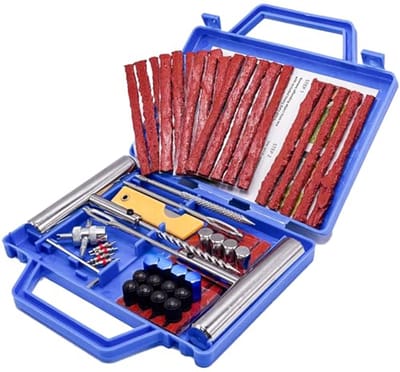 Bandenreparatieset 58 stuks voor auto, motorfiets, vrachtwagen, SUV en fiets