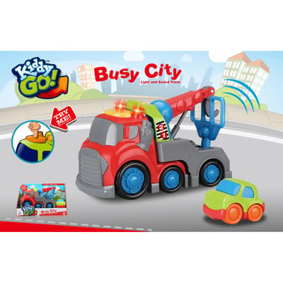 KiddyGo sleepwagen speelgoedauto met licht en geluid 19,5 cm multicolor.
