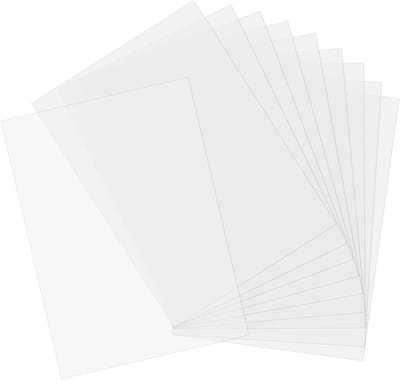 Pack van 20 Mylar Tray 30.5 x 21.5 cm Transparante Plastic Vellen voor Snijtemplates en DIY Projecten