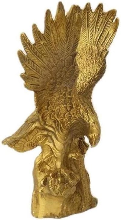 Bronzen Gouden Standbeeld - Koperen Sculptuur - Huis Decoratie - Metalen Ambachten - 15 x 10 x 19 cm