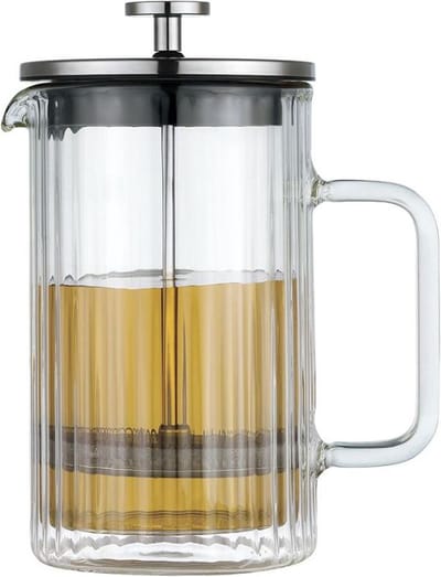 Klausberg Koffie-/Thee Zetter - Glas - 0.6L - Piston Theepress | theemaker| theezetter| French press voor koffie en thee