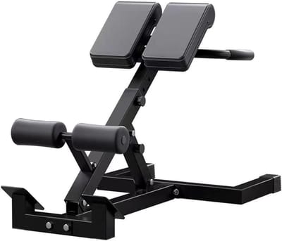 Romeinse Stoel - Fitness Bank - Kracht Training - Verstelbare Hoogte - 330 Lbs Capaciteit - Zwart
