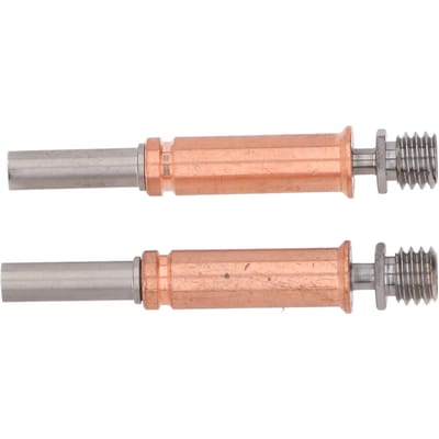 2 Stuks Bimetalen Heatbreak Ti Legering Koperlegering Hittebestendig Sterke Thermische Isolatie 3D Printer beige