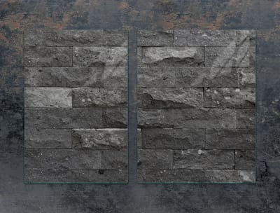 TMK ArtDeko Serie - Glazen Beschermplaat - 75x52 cm - Hardglas - Cegła Kleur