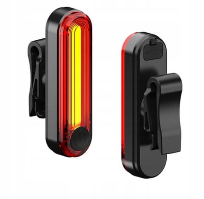 Krachtige fietslamp Achter 50lm USB Oplaadbaar 6 standen Quick Release