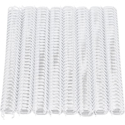 100 STUKS Dubbele Lus Draad Bindruggen 916 Inch 34 Lus 3:1 Pitch 120 Vel Capaciteit A4 Spiraal white