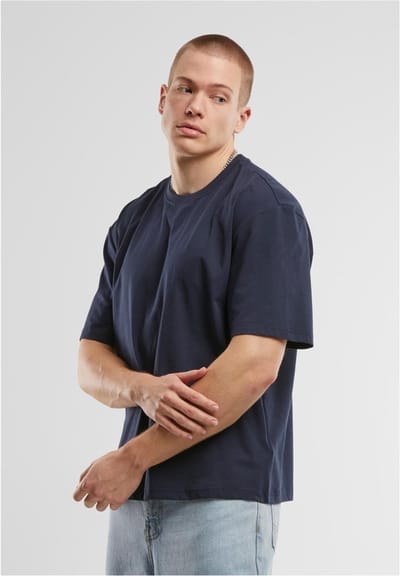 Urban Classics - Sorona Loose Fit Heren T-shirt - L - Donkerblauw