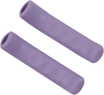 Remgreep Covers - Fiets Handvat Mouwen - Comfortabel Fietsen - Antislip Schokabsorptie - 8cm Lengte - Licht Paars