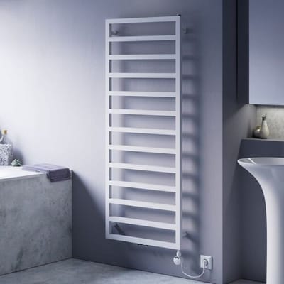 Megabad Profi Collection Quara E bathroom radiator 50 x 87 cm, purely electric, heater type 4 right MBVEN870500WT4R