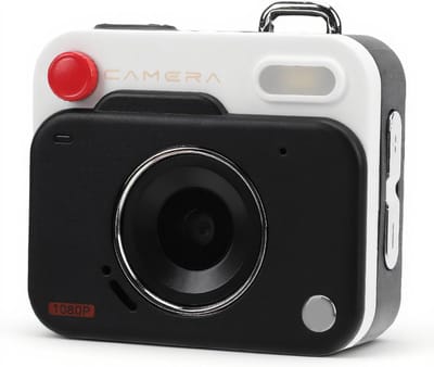 Upgrade digitale camera, 48MP 1080P retro camera met 1,77 inch LCD-scherm, compacte draagbare camera voor meisjes, jongens en tieners, ondersteunt tot 256GB, inclusief draagkoord (zwart)