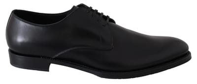 Dolce & Gabbana Zwarte Leren SARTORIA Handgemaakte Schoenen