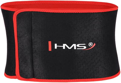 HMS Afslank Tailleband - Zwart/Rood
