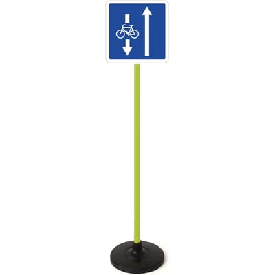 Fietspad dubbelrichtingsverkeer verkeersbord Tremblay CT
