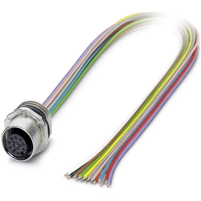 Phoenix Contact 1556252 Sensor/actuator inbouwconnector M12 Aantal polen (sensoren): 12 Bus, inbouw 0.50 m 1 stuk(s)