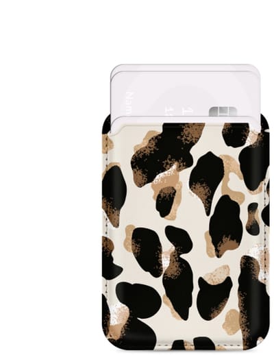 Mio by Mobilize Pasjeshouder - 3 Pasjes - MagSafe Compatible - Leopard