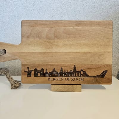 Leren gordijn embrasse Oud Groen 50 x 4 cm