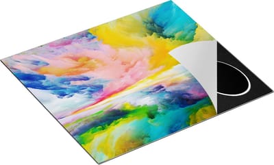 Chefcare Inductie Beschermer Abstracte Kunst - Dromenland - 60x50 cm - Afdekplaat Inductie - Kookplaat Beschermer - Inductie Mat
