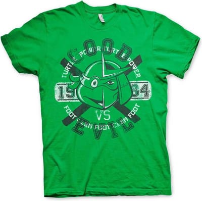 Teenage Mutant Ninja Turtles Heren Tshirt -S- Good VS Evil Groen