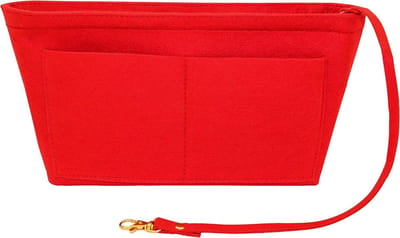 Handtas Organizer met Handvatten en Sleutelhanger Inzetstuk, Verkrijgbaar in 6 Kleuren voor Efficiëntie en Ruimtebesparing