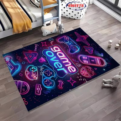 Gamecontroller 3D-printen Groot Oppervlak Tapijt voor Woonkamer Slaapkamer Bank Deurmat Keuken Vloerkleed Antislip Decor Duurzame Mat 40x60cm (16x24in)
