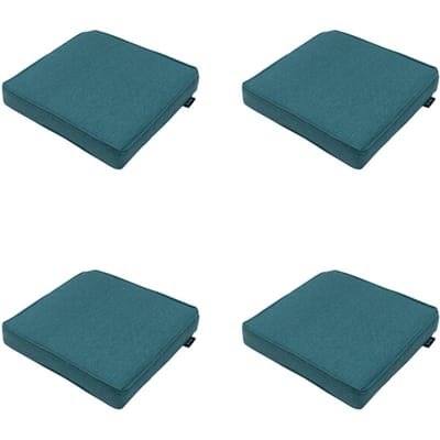 Madison - Zitkussen Sea blue canvas eco+ - Ca. 40x40 cm - Set van 4