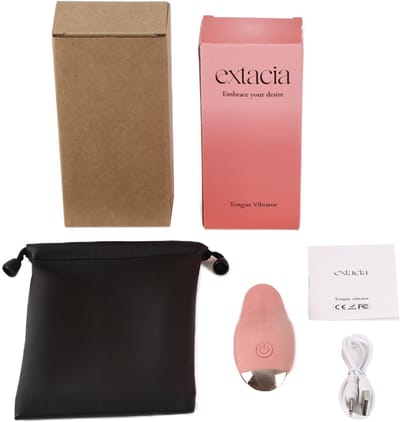 Extacia Tong Vibrator voor Vrouwen - Dildo - Clitoris & G-Spot Stimulator - Sex Toys voor Vrouwen - Seksspeeltjes - Inclusief Opbergtasje & Schoonmaakmiddel