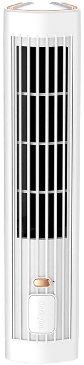 Stille oplaadbare bureauventilator met instelbare luchtstroom, koelventilator van ABS materiaal voor kantoor en slaapkamer